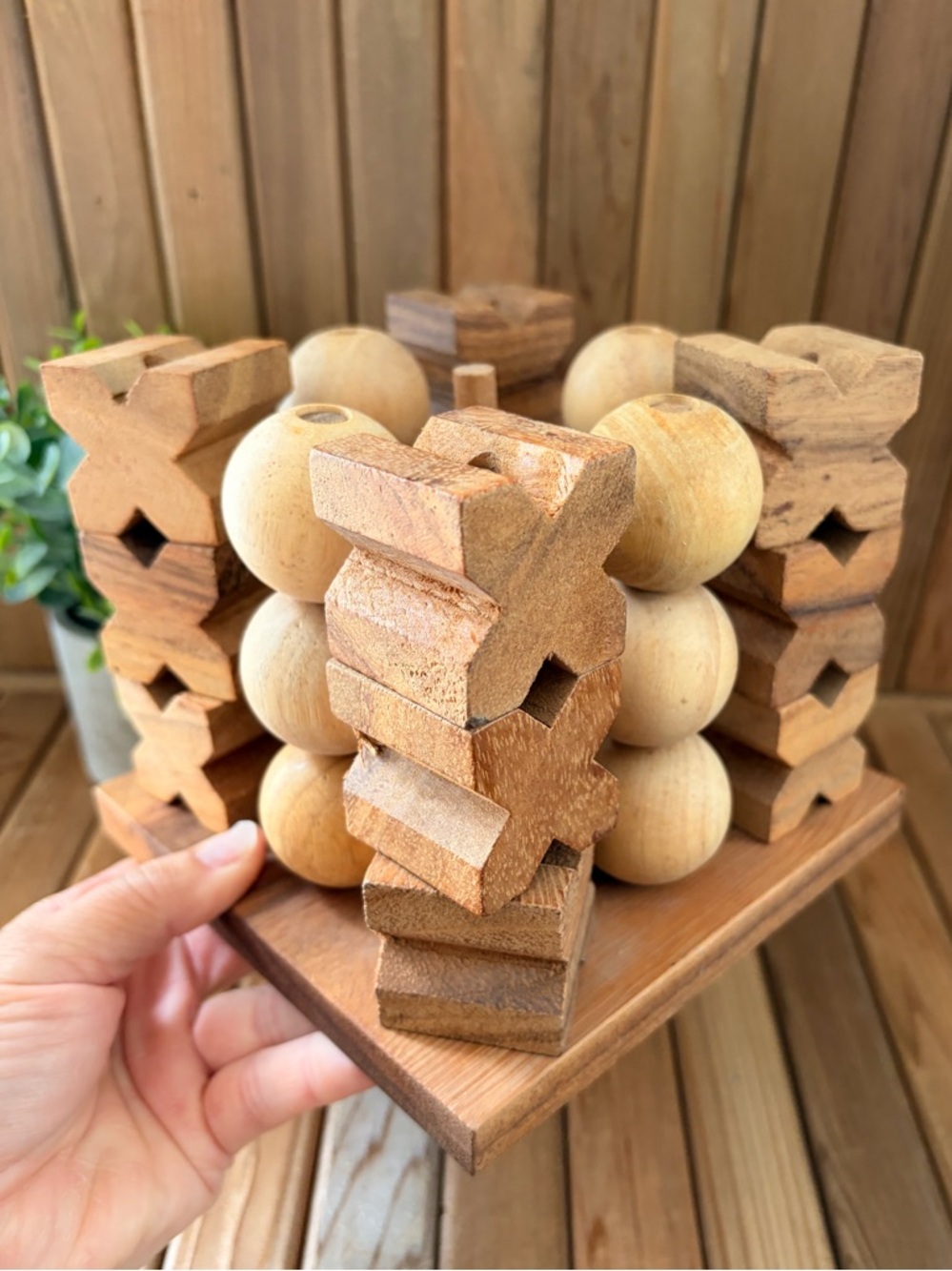 Sculptural Wooden Decor, Vintage Inspired Organic Puzzle Wabi Sabi Minimalist - Picture 7 of 9